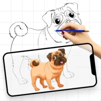 رسم رسم التتبع: trace sketch